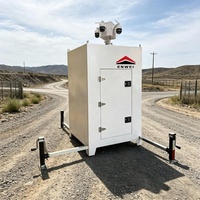 Tour de surveillance CCTV extérieure avec 4 pieds de support et caméra haute définition pour la surveillance des zones éloignées