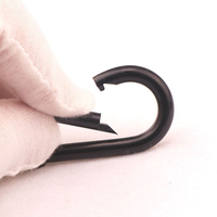 Crochet à ressort en fer noir de haute qualité pour hamacs, 60 mm, pour l'extérieur