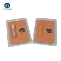 Emballage sous blister à glissière à double impression personnalisée du fournisseur OEM Boîte d'emballage de carte sous blister en plastique avec plateau sous blister à insérer