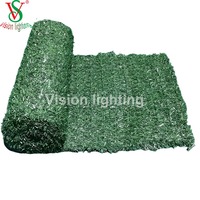Décoration de Noël PVC Tinsel Mesh Tapis Net pour le jour de l'an et Halloween Paysage Décor Motif Matériau Léger