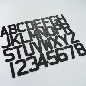 Lettres en acrylique 4D <span class=keywords><strong>noires</strong></span> taille UK, lettres en gel 3D couleur fibre de carbone, lettres rétro 4D pour <span class=keywords><strong>plaques</strong></span> d'immatriculation en acrylique - Product Image 3