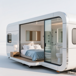 Casas Prefabricadas de Lujo Estilo Cápsula NEOM |   Casas Modulares con Diseño de Naves Espaciales Habilitadas para IoT con Administrador Doméstico con IA |   Vivienda Futurista - Product Image 5