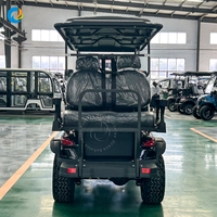 Voiture de golf électrique Robetaa 2026, chariot de golf multifonctionnel chinois, 6 places, batterie au plomb-acide 48V 72V, buggy de golf
