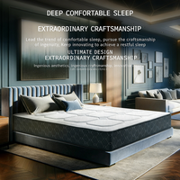 Luxuriöse 5-Sterne-Hotel-Gel-Memory-Foam-Matratze, dicke, leise Taschenfederkernmatratze, rollpackbar, atmungsaktiv, milbenabweisend, für die Wirbelsäulengesundheit und tiefen Schlaf