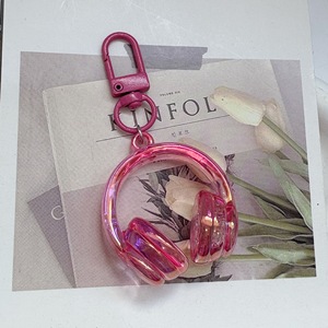 Llavero de moda con diseño de auriculares 3D, colgante de acrílico para llaves de coche, accesorios de moda para bolsos, DIY - Product Image 4