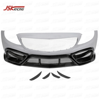 Pare-chocs avant Mp Style Half en fibre de carbone pour Mercedes Benz W205 C63 Amg Coupé 2015-2021