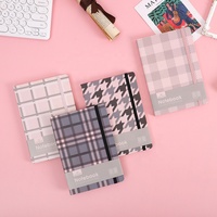 Carnet A5 à couverture rigide personnalisé, motif écossais et rayures, pour le bureau et la mode, vente en gros