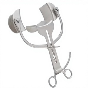 Retractor de Hoja Ancha Autorretenible de Acero Inoxidable para Cirugía de Tiroides y Cuello, Instrumento Quirúrgico con Bloqueo de Trinquete de Vaslcare - Product Image 1