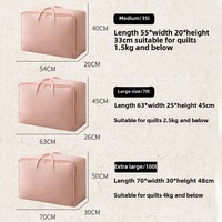 Sacs de rangement pliables en lin grande capacité, anti-poussière, pour organiser les vêtements, les couettes, les déménagements, les bagages