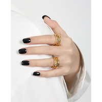 S925 Sterling Silber Smart Ring für Männer Mehr schicht ige Linie Breite Frauenringe Twisted Designer Fine Jewelry Rings Paare Schmuck