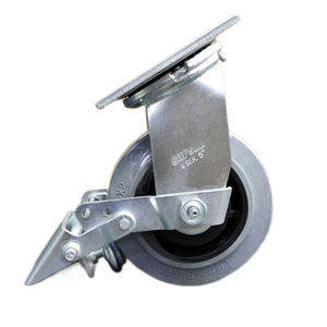 Rueda Giratoria Industrial de TPR de 6 Pulgadas, Ruedas de Acero y Goma, Rodamiento de Bolas Galvanizado, Funcionamiento Silencioso y Resistente al Desgaste - Product Image 5