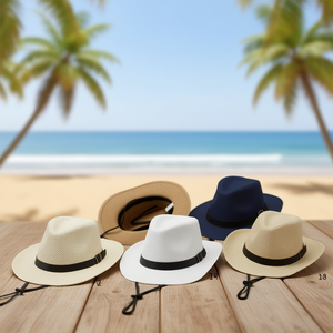 Sombrero de Paja con Cinturón para Uso en Exteriores, Tallas 57, 58 y 59 cm - Product Image 3