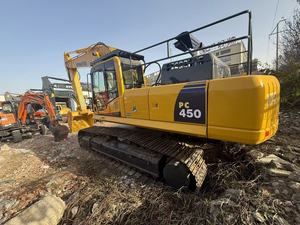 La excavadora hidráulica de cadenas Komatsu PC450 de segunda mano (45 toneladas, capacidad de 1.7 metros cúbicos) está funcionando en buen estado. - Product Image 2