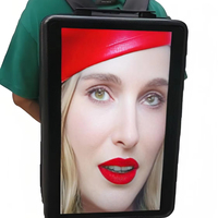 11,6/15/17/18.5/21.5/24/27/32 pulgadas pantalla LCD mochila publicidad caminar cartelera publicidad reproductor de publicidad mochila