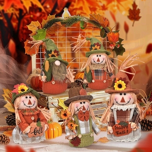 Decoraciones para el Festival de la Cosecha, Muñeco de Espantapájaros Gnomo, Adornos, Decoración de Escritorio, Regalos - Product Image 4