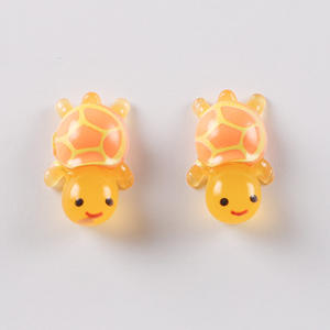 Piccole tartarughe in resina luminosa 10 colori portafortuna terrario in miniatura figura molto piccola per mistero borsa cieca a sorpresa - Product Image 4