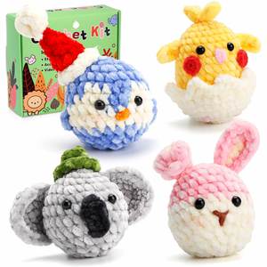 Porte-clés de voyage compact et léger pour animaux au crochet faits main Amigurumi – Accessoire de transport nomade - Product Image 1