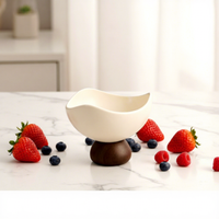 Bol à collation en céramique de style rustique vintage, résistant à la chaleur, compatible lave-vaisselle, pour fruits secs, usage domestique, et coupelle à bougie.