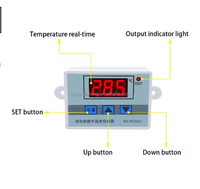 Controlador de Temperatura Digital LED W3002, Termostato XH-W3002