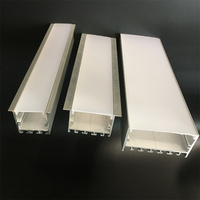 Diffuseur de lumière LED en extrusion plastique personnalisé, fabriqué en polycarbonate PC satiné givré, largeur 35, 50, 75 mm