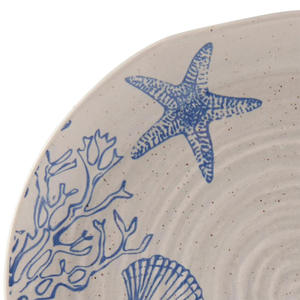 Juego de Vajilla de Cerámica de Lujo Moderno con Conchas Marinas Blancas, 16 Piezas, Bajo MOQ, en Stock - Product Image 6