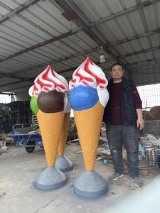 Scultura Caramella Artistica Personalizzata in Vetroresina a Grandezza Naturale di Alta Qualità Statue Giganti di <span class=keywords><strong>Gelato</strong></span> e Torta Progettate in Fabbrica Manufatti in Resina di Qualità - Product Image 2