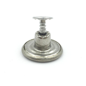 Botón de Latón Personalizado con Logotipo, Forma Plana Plateada de 17 mm para Jeans de <span class=keywords><strong>Hombre</strong></span> - Product Image 5
