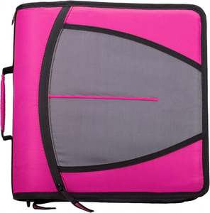Professional <b>3</b> <b>Ring</b> <b>3</b> Inch Zipper <b>Binder</b> Free Sample BSCI with Detachable Shoulder Strap Made of Durable Polyester - Product Image 1