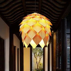 Lámpara colgante creativa de estilo chino, linterna redonda Led de un solo cabezal para restaurantes, hoteles, salones de té, uso comercial - Product Image 3