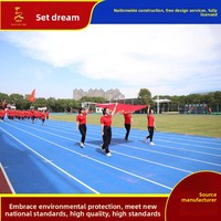 Produsen Langsung Saitemeng, Lintasan Lari Sintetis Ramah Lingkungan dan Bernapas, Material EPDM, Ketebalan Dapat Disesuaikan, Olahraga