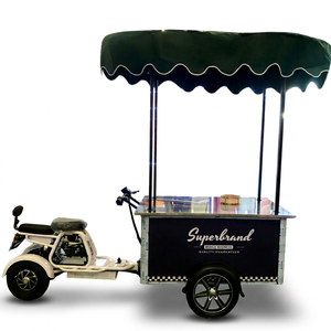 OEM Zhenda High Quality Stainless Steel Luxury Food Truck <b>Trailer</b> Ice Cream Frozen Yogurt Coffee Customized Electric Food - Product Image 1