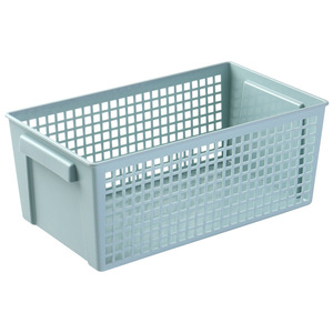 Rectangular Plastic Storage <b>Basket</b> With Handle For Desk Organization And Snack Storage Hollow Design Miscellaneous Storage Frame - Product Image 5