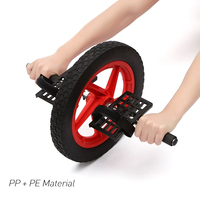 Rouleau Abdominal Wavar avec Pédales et Sangles, Appareil d'Entraînement Multifonctionnel pour le Renforcement Musculaire Abdominal, Idéal pour la Maison et la Salle de Sport, Vente en Gros