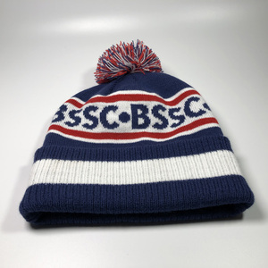 Màu Đỏ Trắng Và Màu Xanh Jacquard Thư <span class=keywords><strong>Bobble</strong></span> Mũ Tùy Chỉnh Acrylic Dệt Kim Mùa Đông Mũ Pom Pom Người Lớn Mũ Beanie Với Dệt Vá Logo - Product Image 6