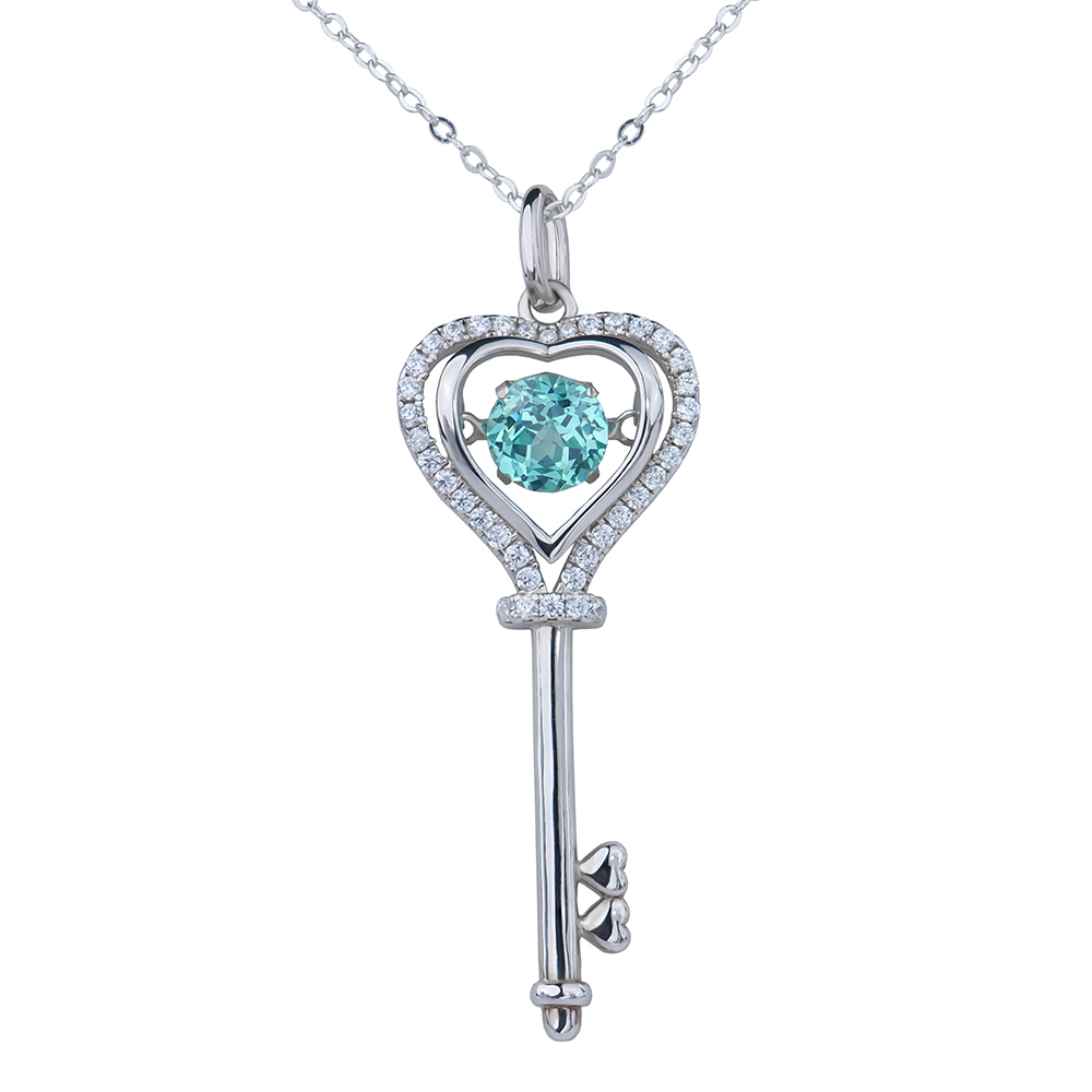 paraiba dancing pendant