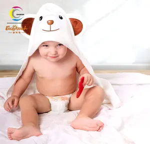 wholesale newborn towel hooded bamboo bath towel cute baby swaddle