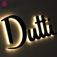 Huruf Neon LED 3D Custom dengan Lampu Latar, Tanda Baja Anti Karat dengan Strip LED, Garansi 3 Tahun untuk Penerangan Eksterior Perusahaan Otomotif