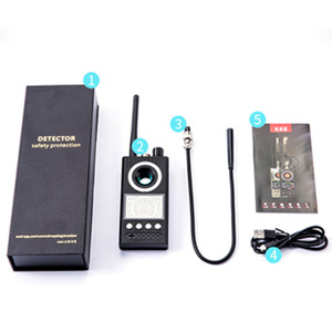 เครื่องตรวจจับไร้สาย K68 1-6500MHz อุปกรณ์เสริมสำหรับการเฝ้าระวังภายในและภายนอกอาคารป้องกันการดักฟัง - Product Image 5