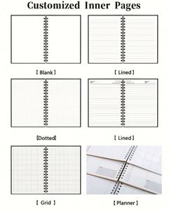 Promotion Gift Customised A4 A5 A6 Hardcover Pu Cover Notebook Printed <b>Leather</b> Pu <b>Leather</b> Cover Diary Notebook - Product Image 5