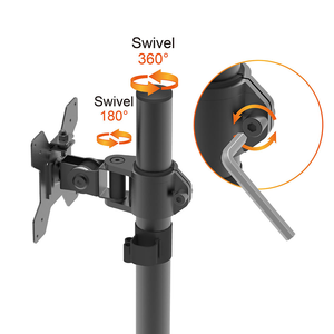 Charmount <span class=keywords><strong>pivotant</strong></span> LCD Max VESA 100*100mm <span class=keywords><strong>support</strong></span> de moniteur d'<span class=keywords><strong>écran</strong></span> <span class=keywords><strong>PC</strong></span> <span class=keywords><strong>support</strong></span> de moniteur unique - Product Image 4