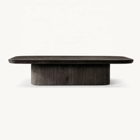 Individuelle amerikanische moderne einfache luxuriöse holz-wohnzimmer-möbel villa club home luxuriöses rundes couchtisch-set