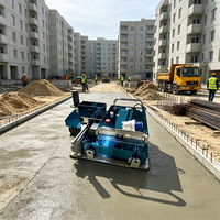 Machine de nivellement automatique de mortier à guidage laser haute efficacité, règle vibrante pour béton, pour applications de revêtements de sol industriels