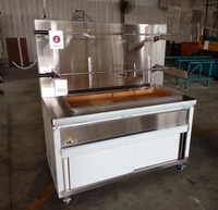 Machine à rôtir le poulet au charbon de bois de grande capacité pour restaurant commercial