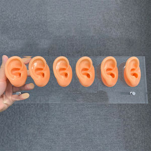 Soporte de exhibición de silicona flexible para audífonos, modelo de seis orejas HappyHearing - Product Image 2