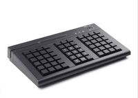 Clavier à membrane entièrement programmable à 66 touches, prix d'usine, anti-poussière, avec lecteur de carte magnétique et serrure électronique pour système de point de vente