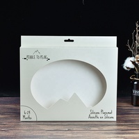 Design personalizzato per bambini posate giocattolo regalo per bambini scatola di imballaggio in carta con finestra in plastica per piastra e ciotola in Silicone