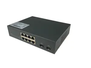 Aangepaste 120W Poe 8 Poort Gigabit Onbeheerde Netwerkswitch Met Sfp