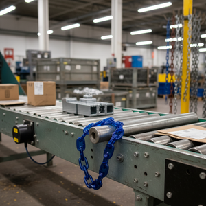 Cadena DE SEGURIDAD cuadrada de 8x1000mm, acero al carbono, acero inoxidable, hierro, plástico, galvanizado y Chapado en Zinc, tecnología de cadena transportadora soldada - Product Image 3