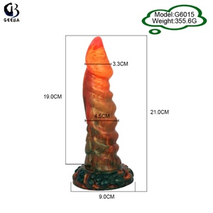 High Quality Cheap GEEBA-6015 8.27 Inch <b>Dildos</b> Adult Sex Toys Penis Extender for Men Faak <b>Dildo</b> - Product Image 6