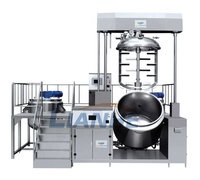 Ligne de production de gel à ultrasons Machine de mélangeur homogène sous vide à ascenseur hydraulique